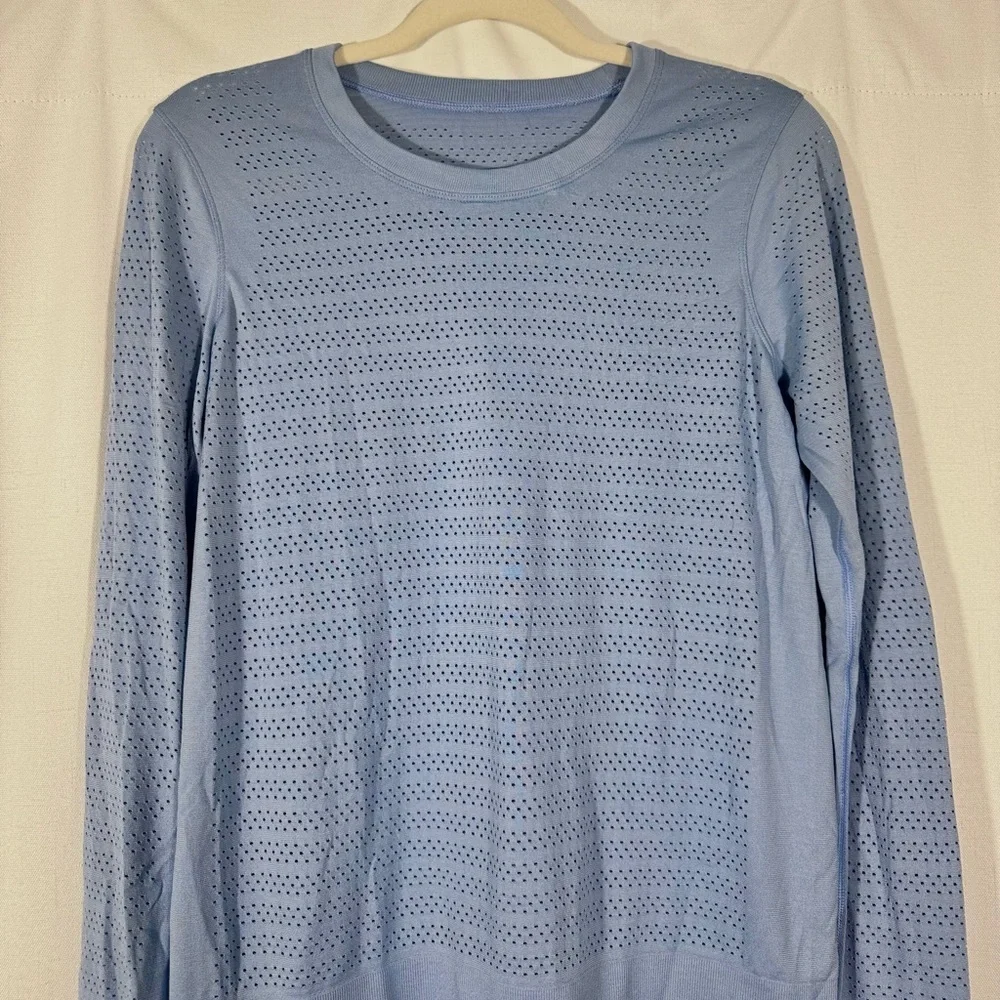 Lululemon Breeze By Long Sleeve in Light Blue